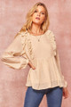 A Semi-sheer Striped Woven Top - PRO2.ATL3678.id.51673-L