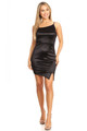 Solid Mini Dress With Bodycon Fit, Side Slit, And Spaghetti Straps - TRA2.CD25086.id.40396-M