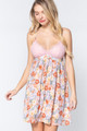 V-neck Open Back Floral Mini Dress - ACT2.D11413.id.54178-L