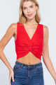 Sleeveless V-neck Twist Knot Knit Top - ACT2.T12160.id.54026b-L