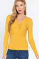 Long Slv V-neck Knotted Sweater - ACT2.24.SW12344.id.55079b-L