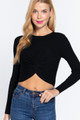 Crew Neck Knotted Crop Sweater - ACT2.24.SW12352.id.55078c-L