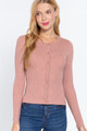 Long Slv Crew Neck Basic Cardigan - ACT2.24.SW12496.id.55383e-L