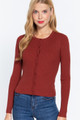 Long Slv Crew Neck Basic Cardigan - ACT2.24.SW12496.id.55383-L