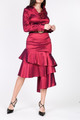 Asymmetrical Ruffle Bottom Satin Skirt - CAR2.24.8486SW_62.id.54834-L