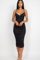 Cross Wrap Ruched Midi Dress - CLA2.24.BD3222.id.55498d-L