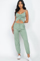 Front Ruched With Adjustable String Cami Casual/summer Jumpsuit - CLA2.24.BP3039.id.54675-L