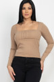 Shirred Square Neck Top - CLA2.24.BT2937.id.55119b-L