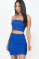 Ribbed Tube Top And Mini Skirt Sets - CLA2.24.BTS3249.id.55497d-L