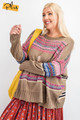 Plus Size Boho Patterned Knitted Sweater Pullover - EAS2.24.ET12454X.id.55362c-1XL