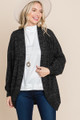 Two Tone Open Front Warm And Cozy Circle Cardigan With Side Pockets - EME2.24.ETK-8665.id.55724b-L