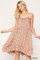 Ditsy Floral Print Sleeveless Dress With Lace Trim - GIG2.24.TC1951.id.55050-L