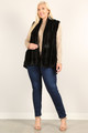 Plus Size Faux Fur Vest Jacket With Open Front, Hi-lo Hem, And Pockets - HAU2.24.SS1840P-2V.id.55586a-1XL
