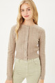 Buttoned Cable Knit Cardigan Long Sleeve Sweater - LOV2.24.9930WM.id.55198c-L