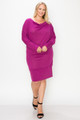 Draped Neck Long Sleeve Dress - POL2.24.PD-H2741BY.id.55500c-1XL