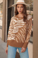 A Zebra Print Pullover Sweater - PRO2.24.G0260-id.55357-L