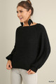 Puff Sleeve Boat Neck Sweater - UMG2.24.A3387.id.55133e-L