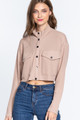 Long Slv Snap Button Crop Jacket - ACT2.24.J12658.id.55759c-L