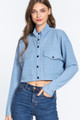 Long Slv Snap Button Crop Jacket - ACT2.24.J12658.id.55759-L