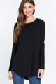 Long Slv Side Slit French Terry Tunic - ACT2.24.T12669.id.55755-L