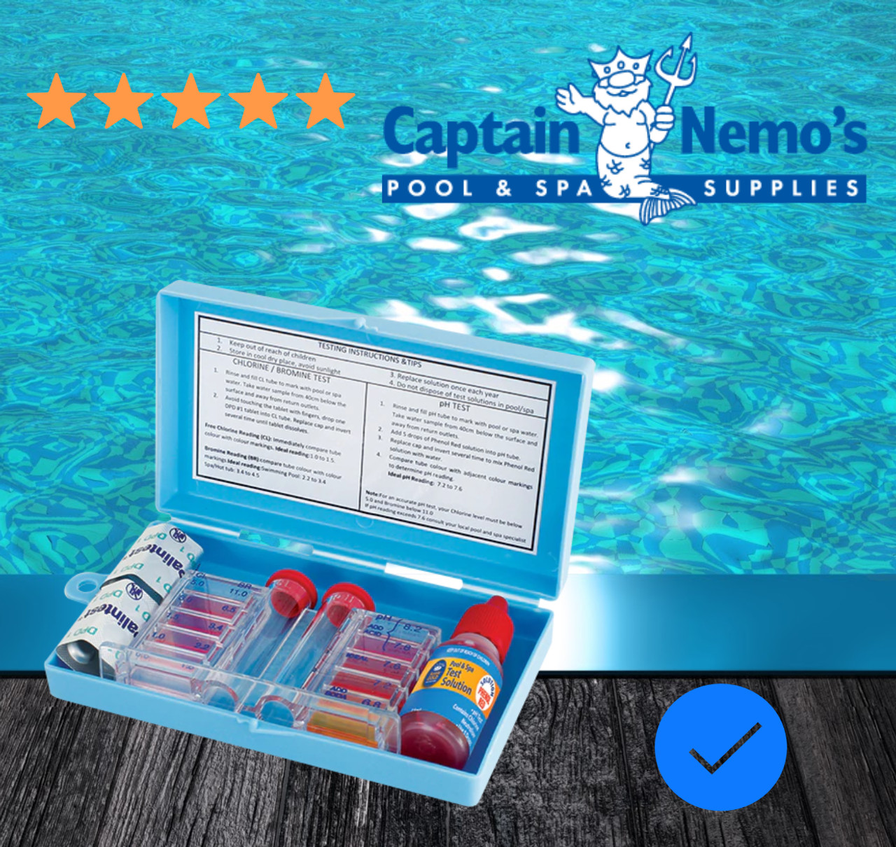 Aussie Gold 2 in 1 test kit Captain Nemo's