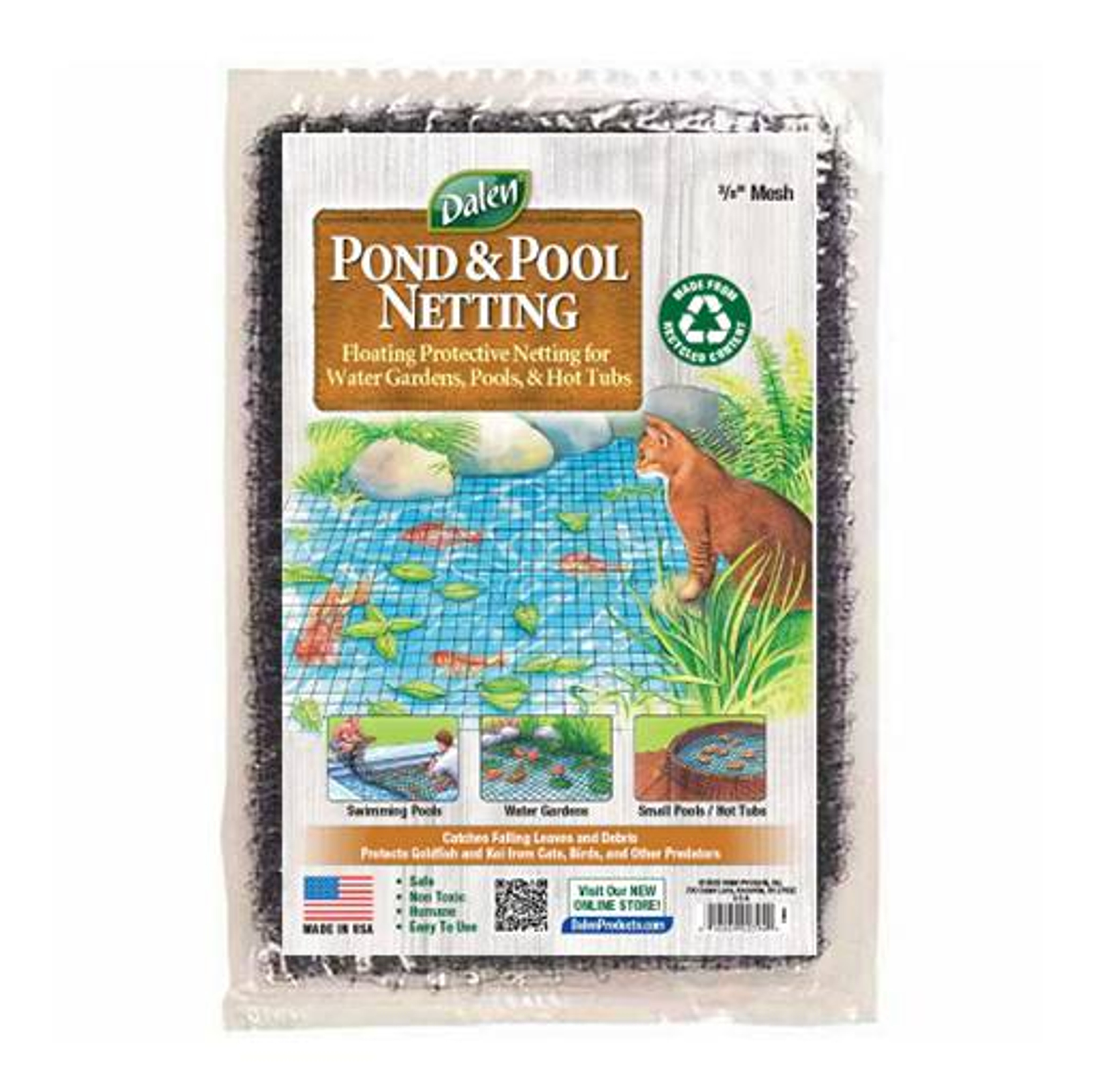 Gardeneer Pond and Pool Black Mesh Netting