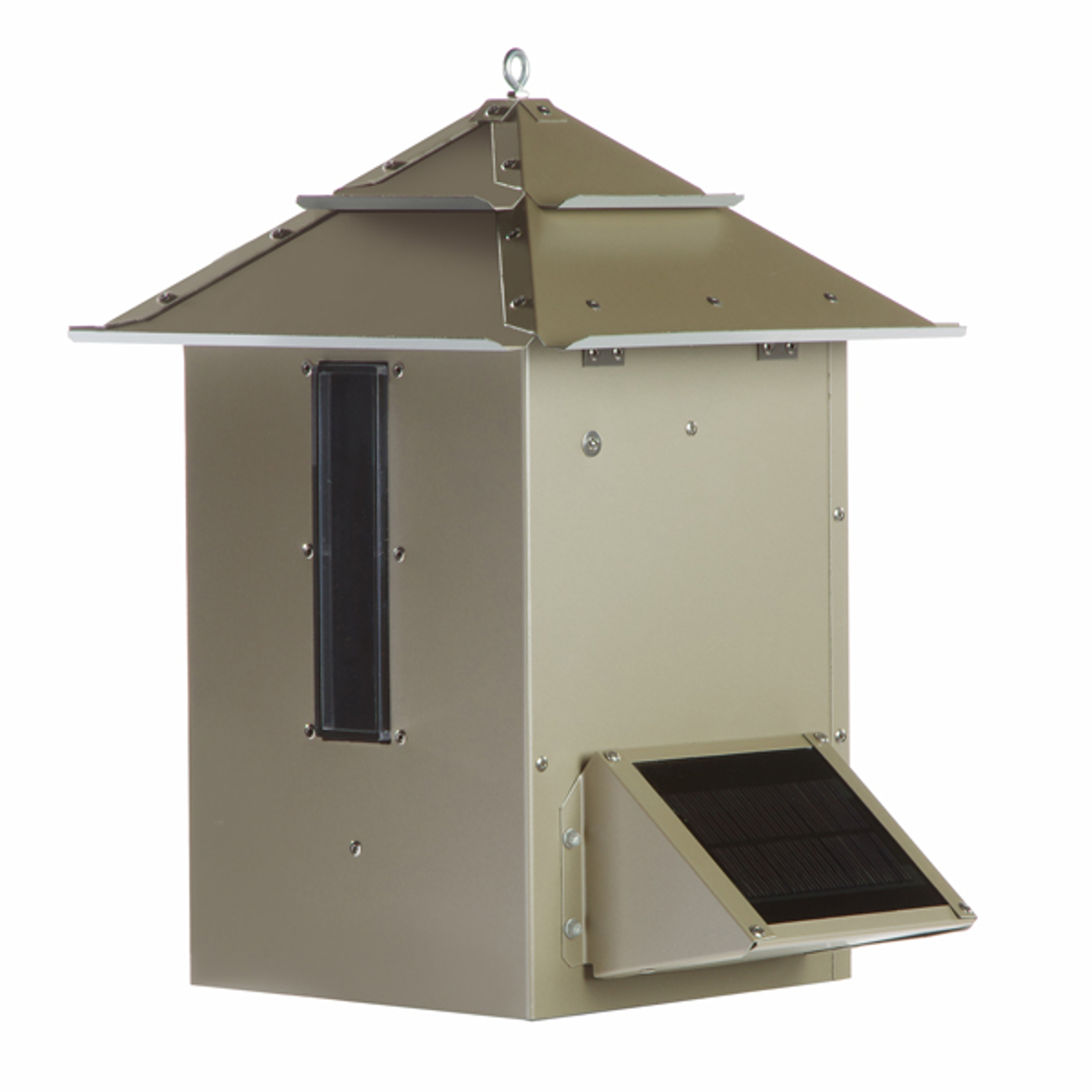 Sweeney Feeders - Automatic Koi Feeder | 10 lb. capacity | Champagne Finish
