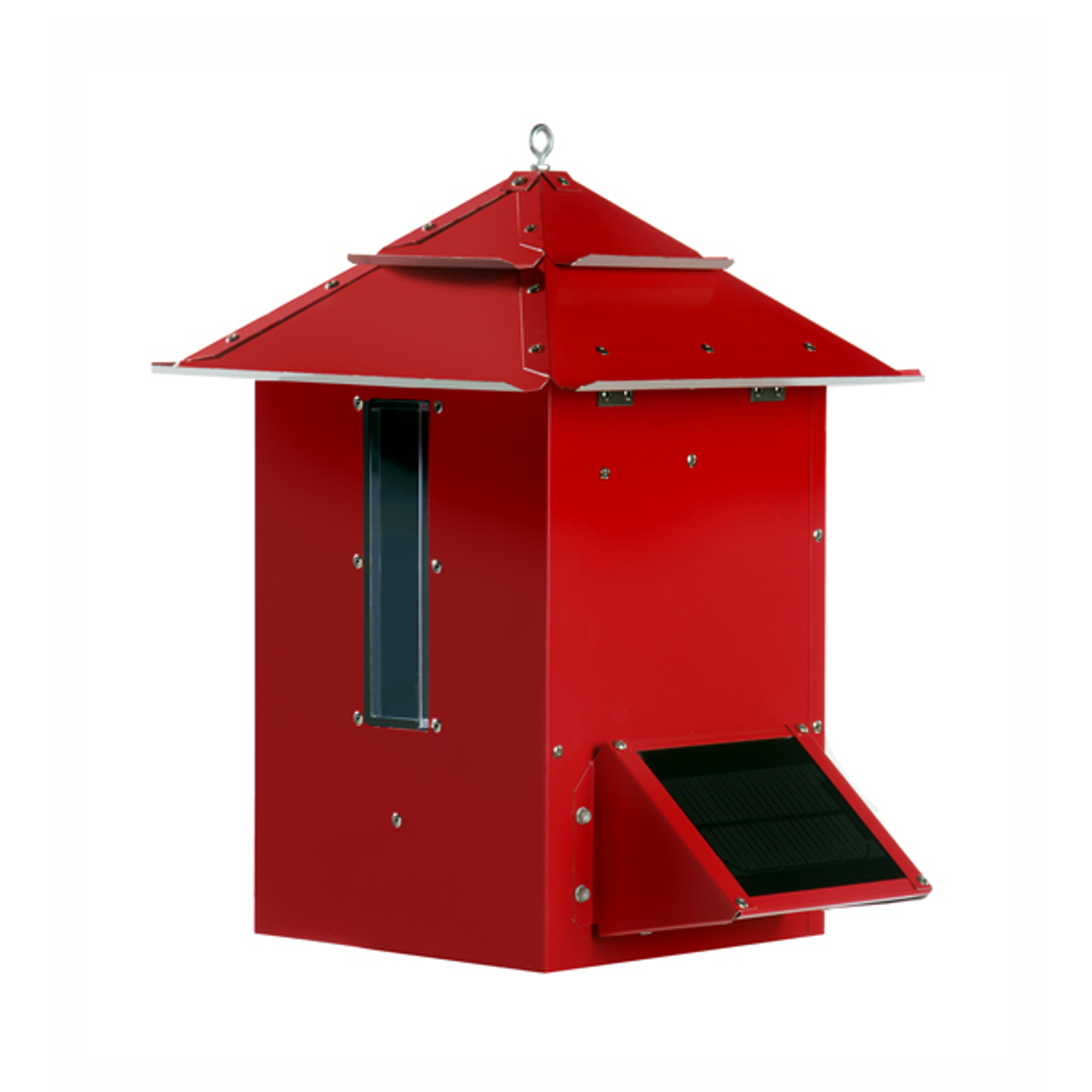 Sweeney Feeders - Automatic Koi Feeder | 10 lb. capacity | Red Finish