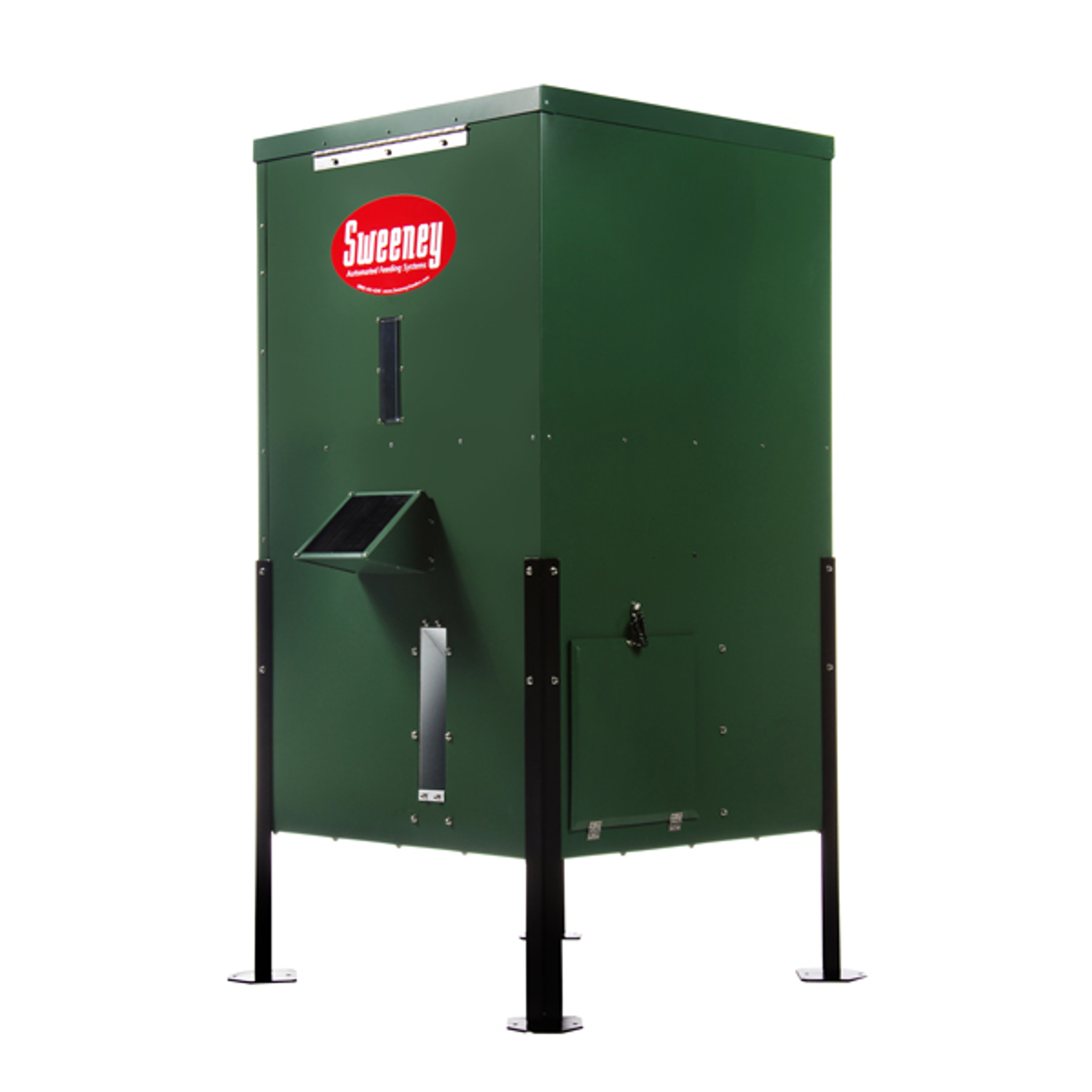 Sweeney Feeders - Directional Feeder, 425 lb. capacity | Green Finish | Dock Legs