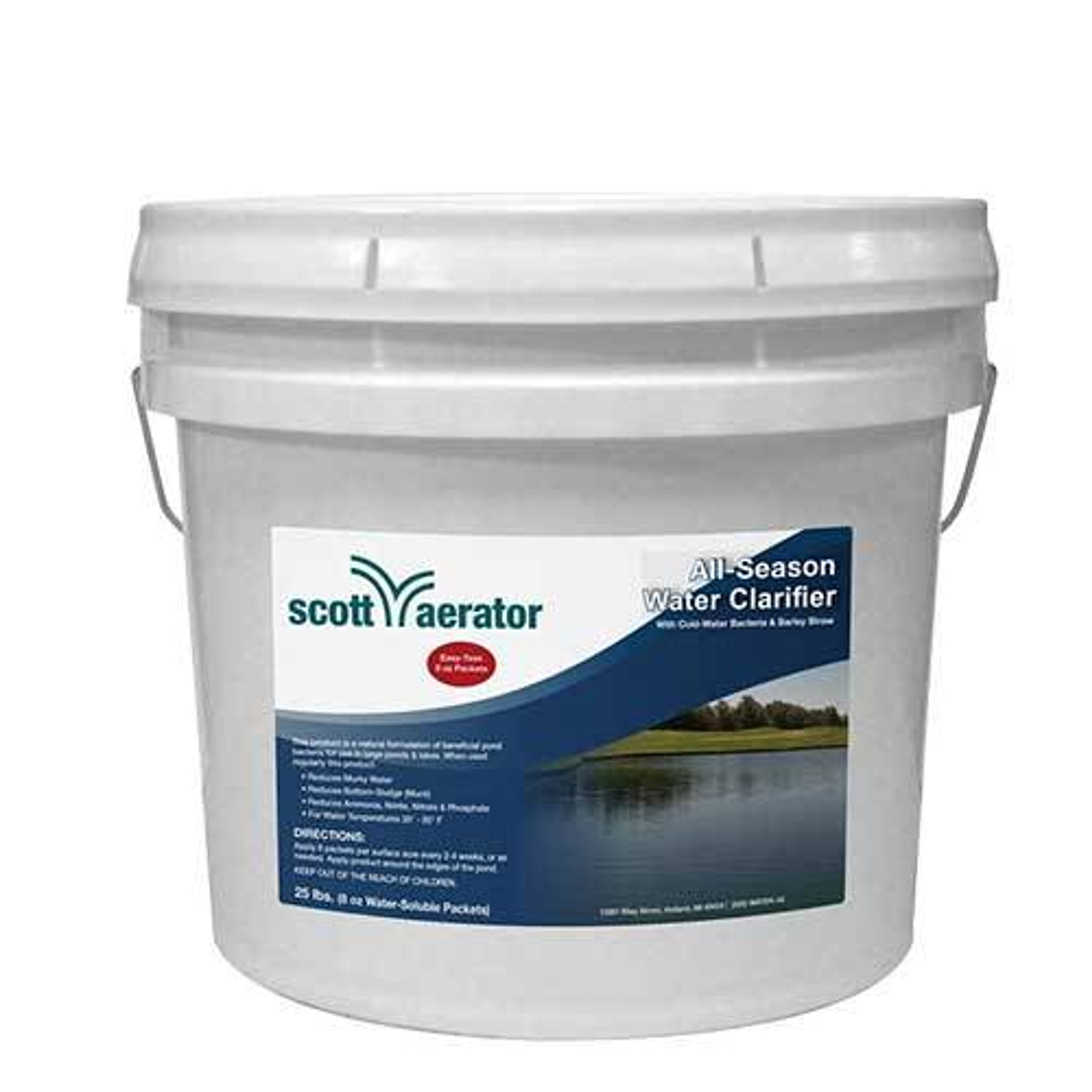 Scott Aerator All Natural Pond Treatment 25 lbs. / 50 - 8 Ounces Packs