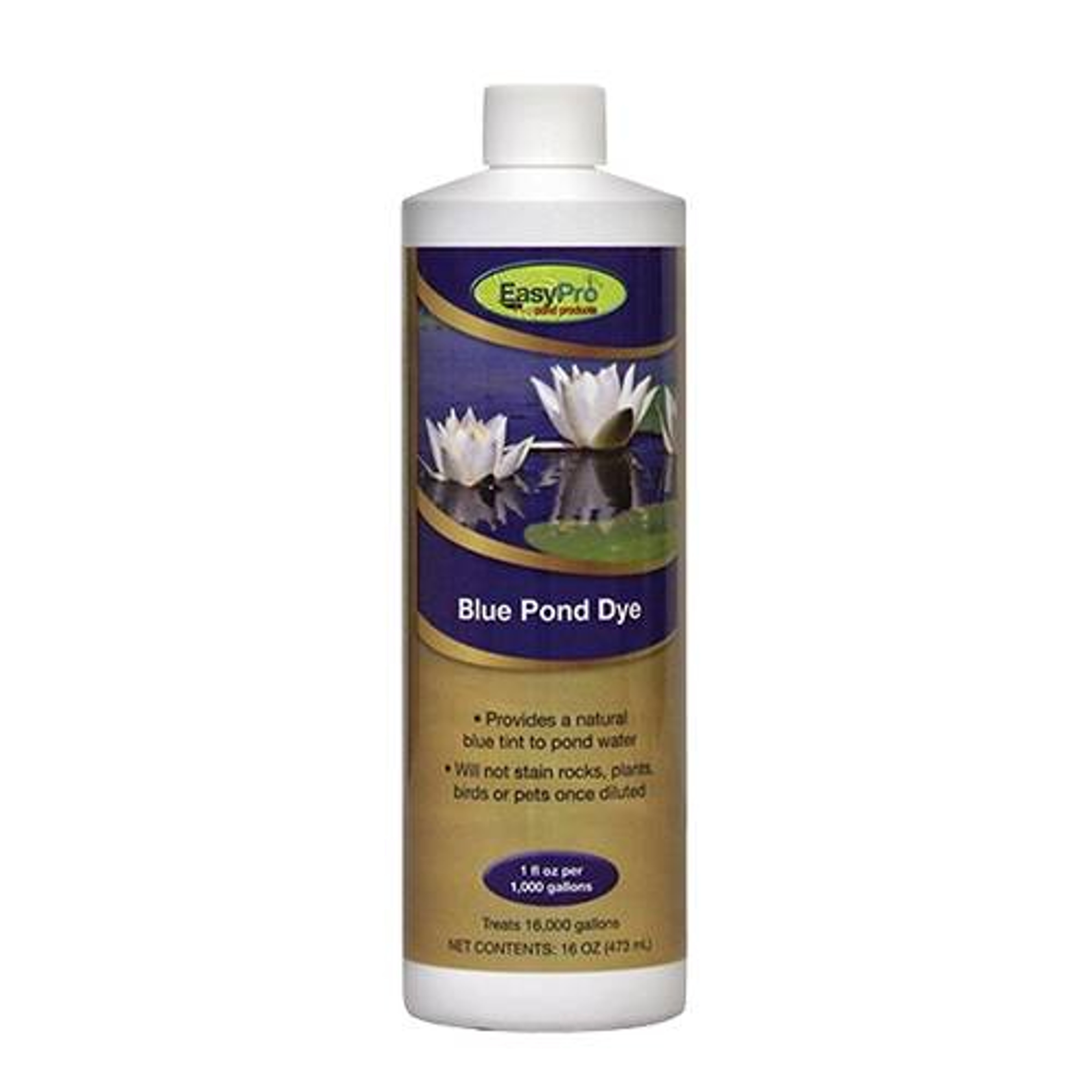 EasyPro Concentrated Blue Pond Dye, 16 Ounces
