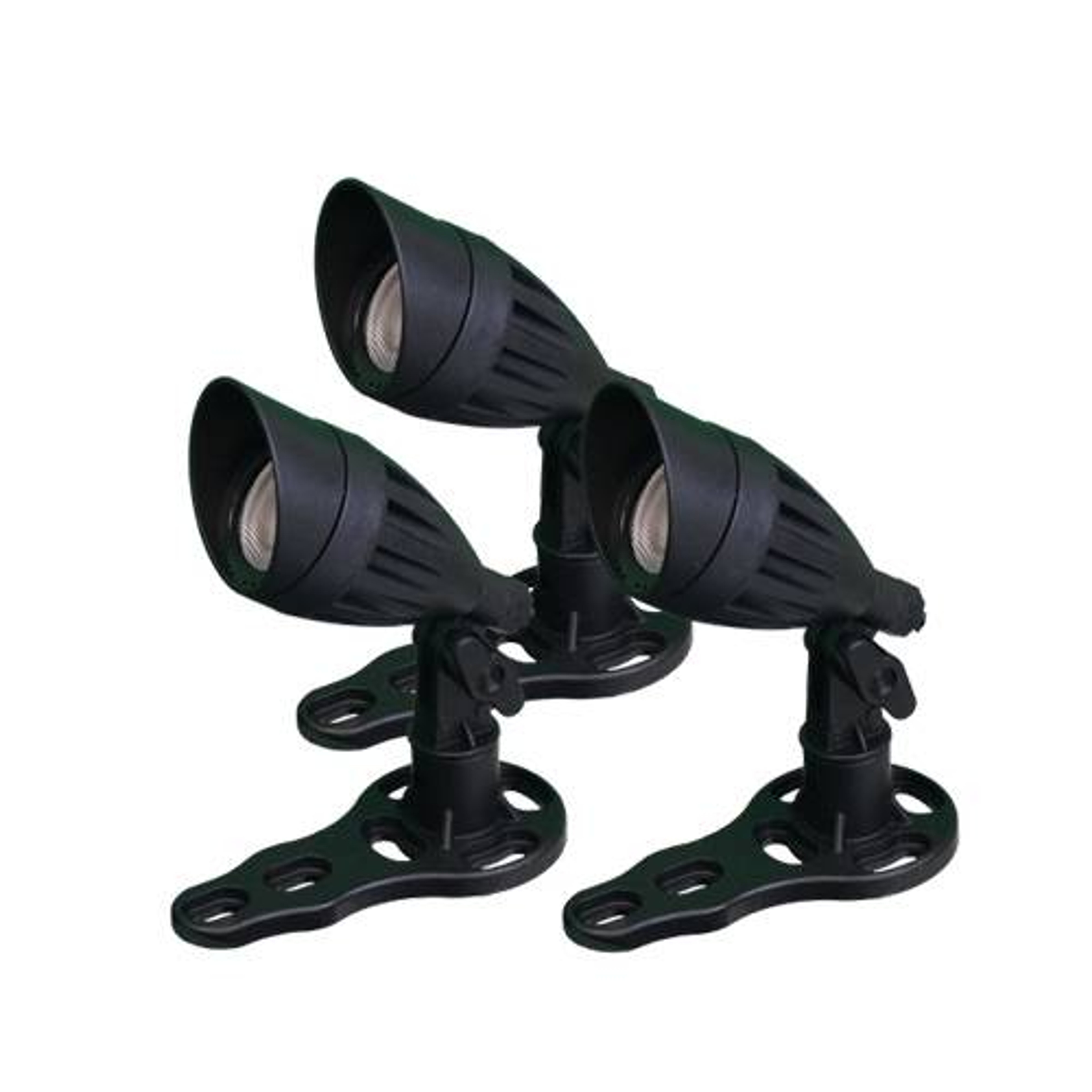 Anjon (3) 3-Watt Color Changing Light Kit w/ 100' QD Cord - Black Housing
