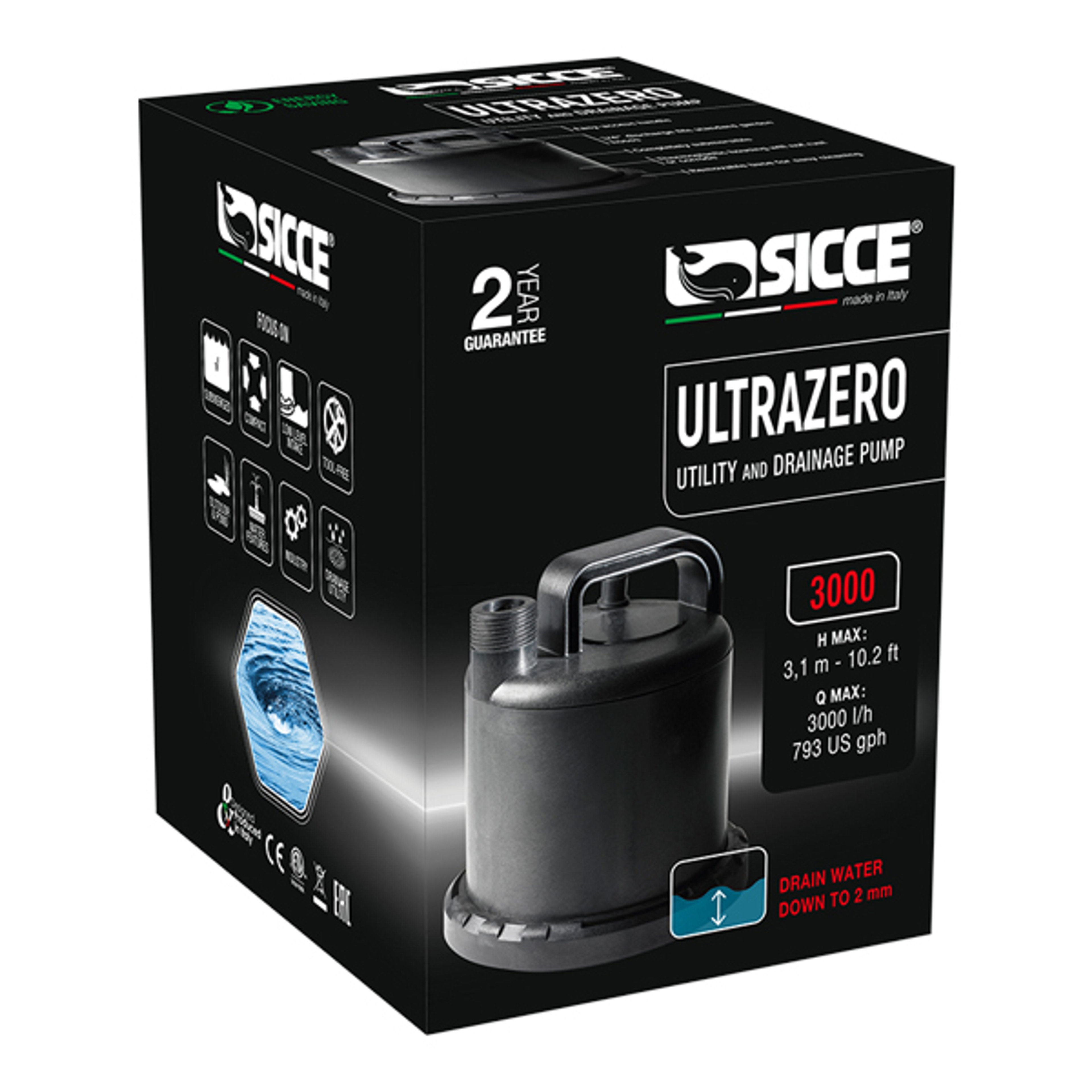 Sicce Ultra Zero Utility Drainage Pump