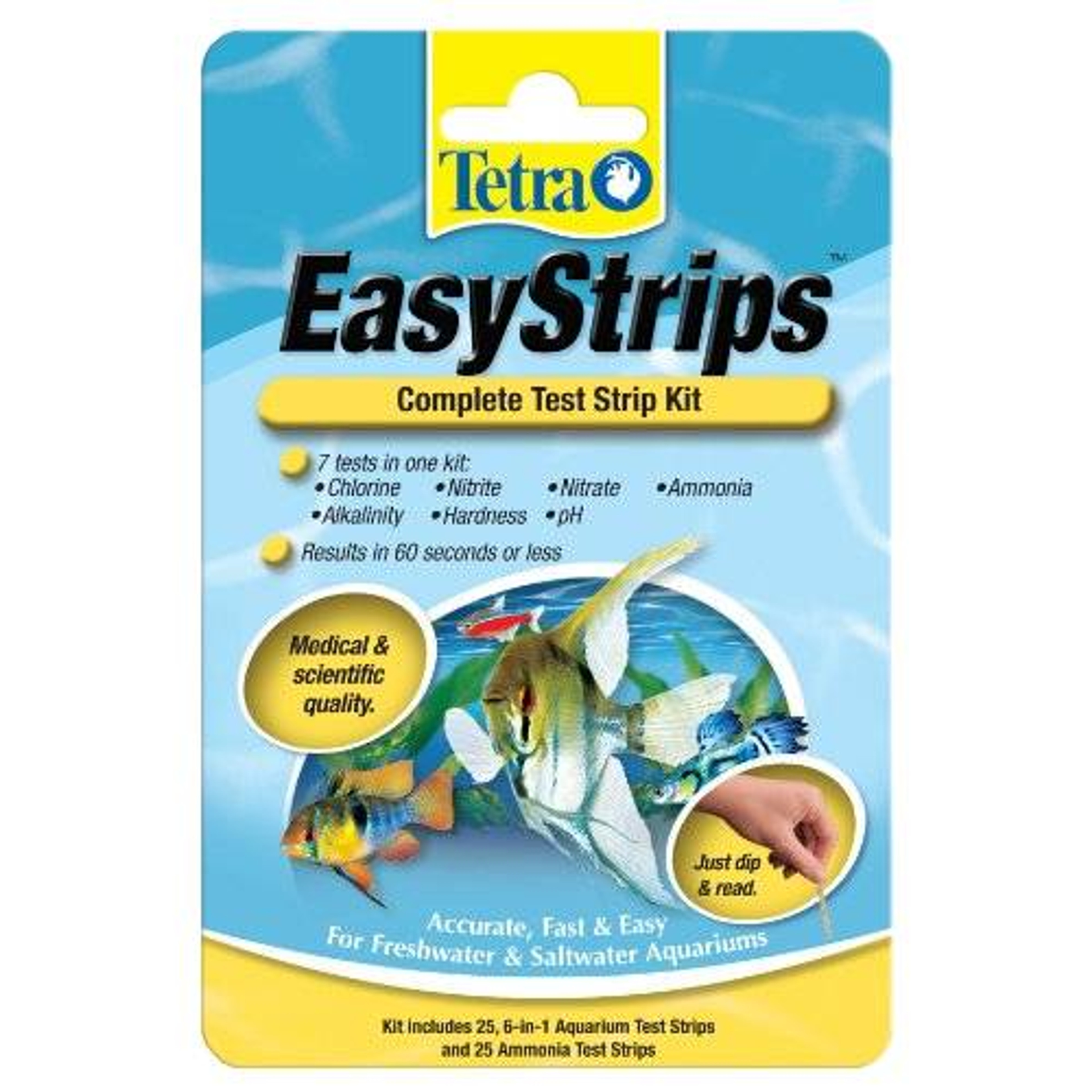 Tetra EasyStrips Complete Test Strip Kit, 25 count