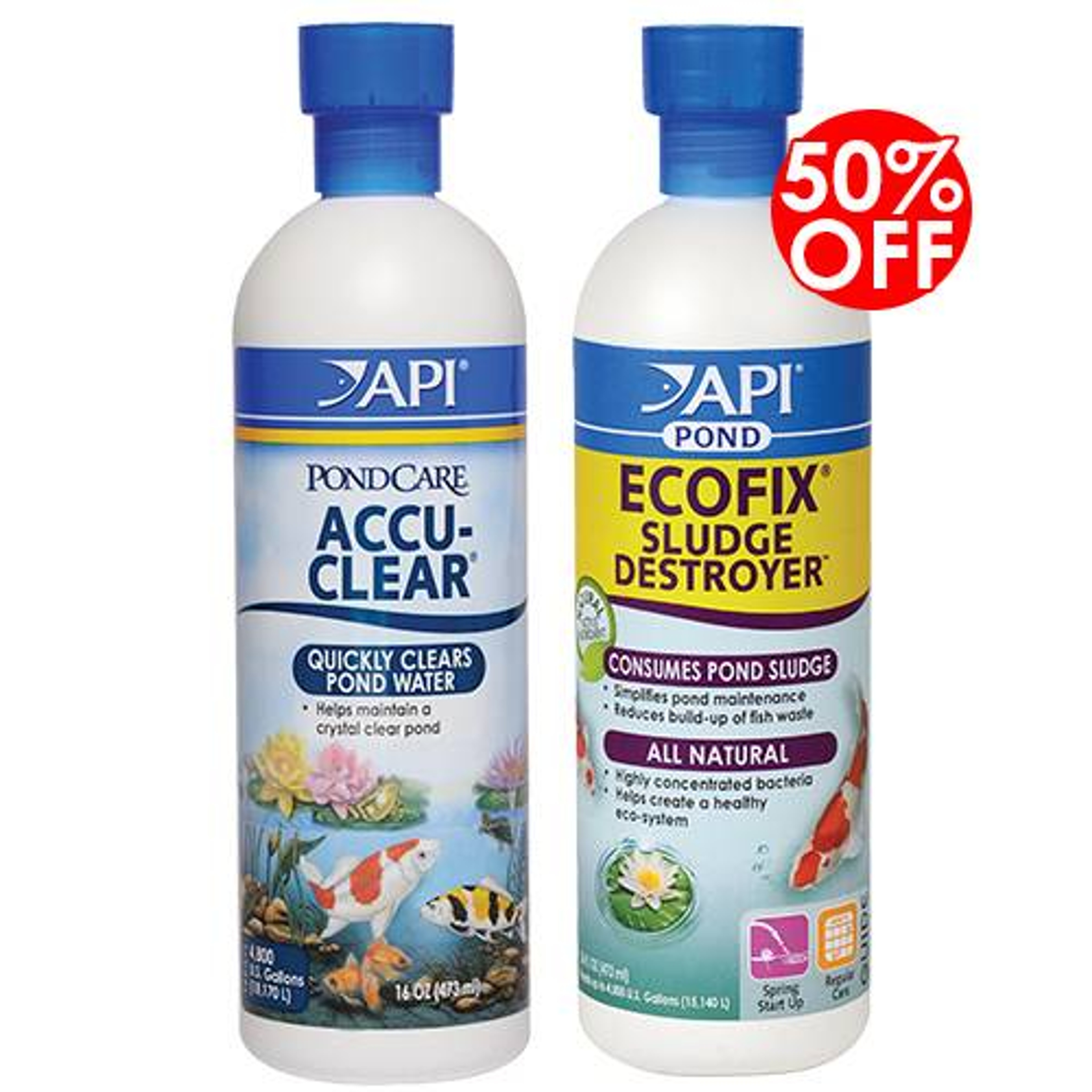 API Pond AccuClear, 16 Ounces with 50% Off on EcoFix, 16 Ounces