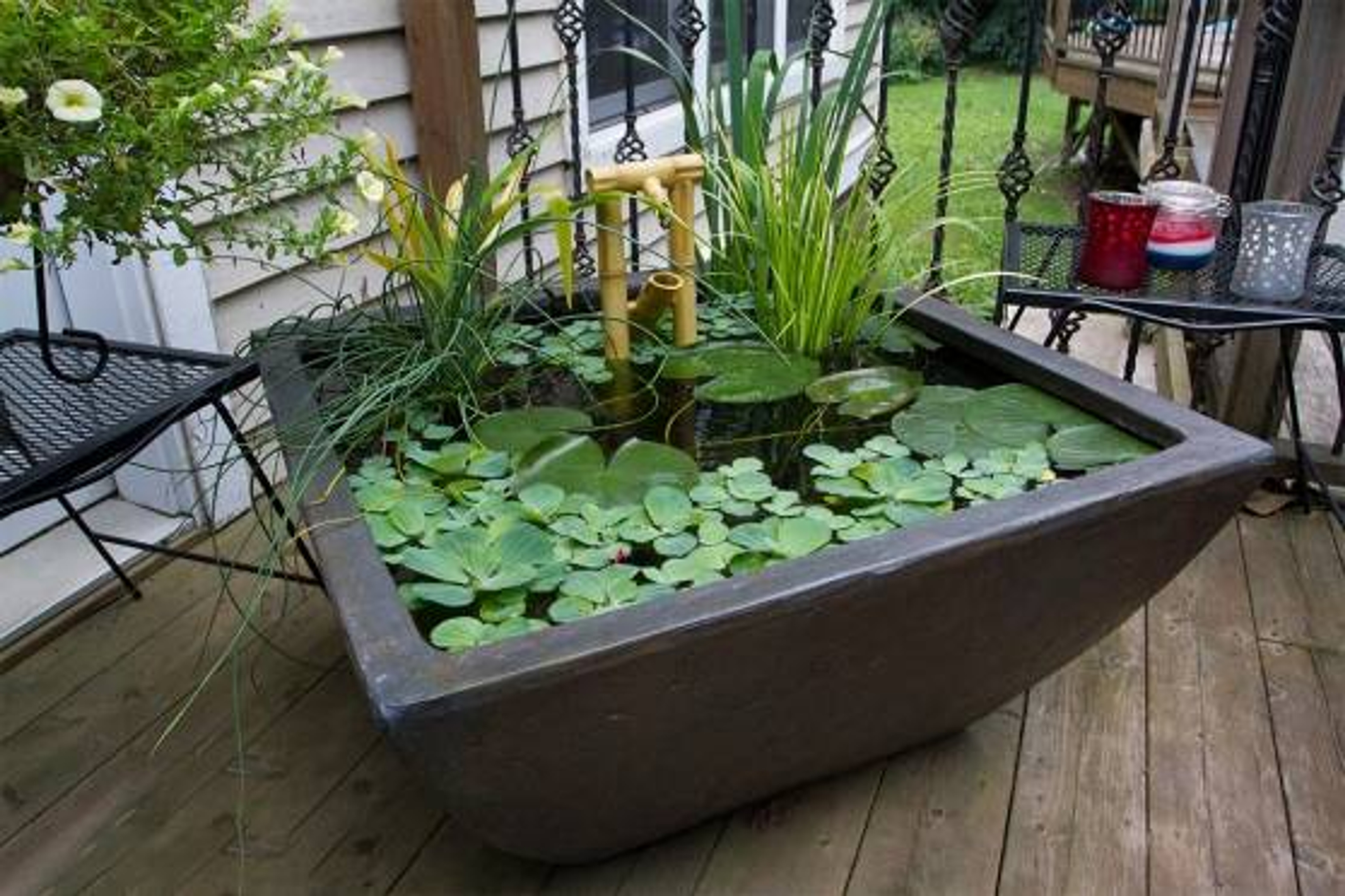Aquascape Square Textured Gray Slate Patio Pond