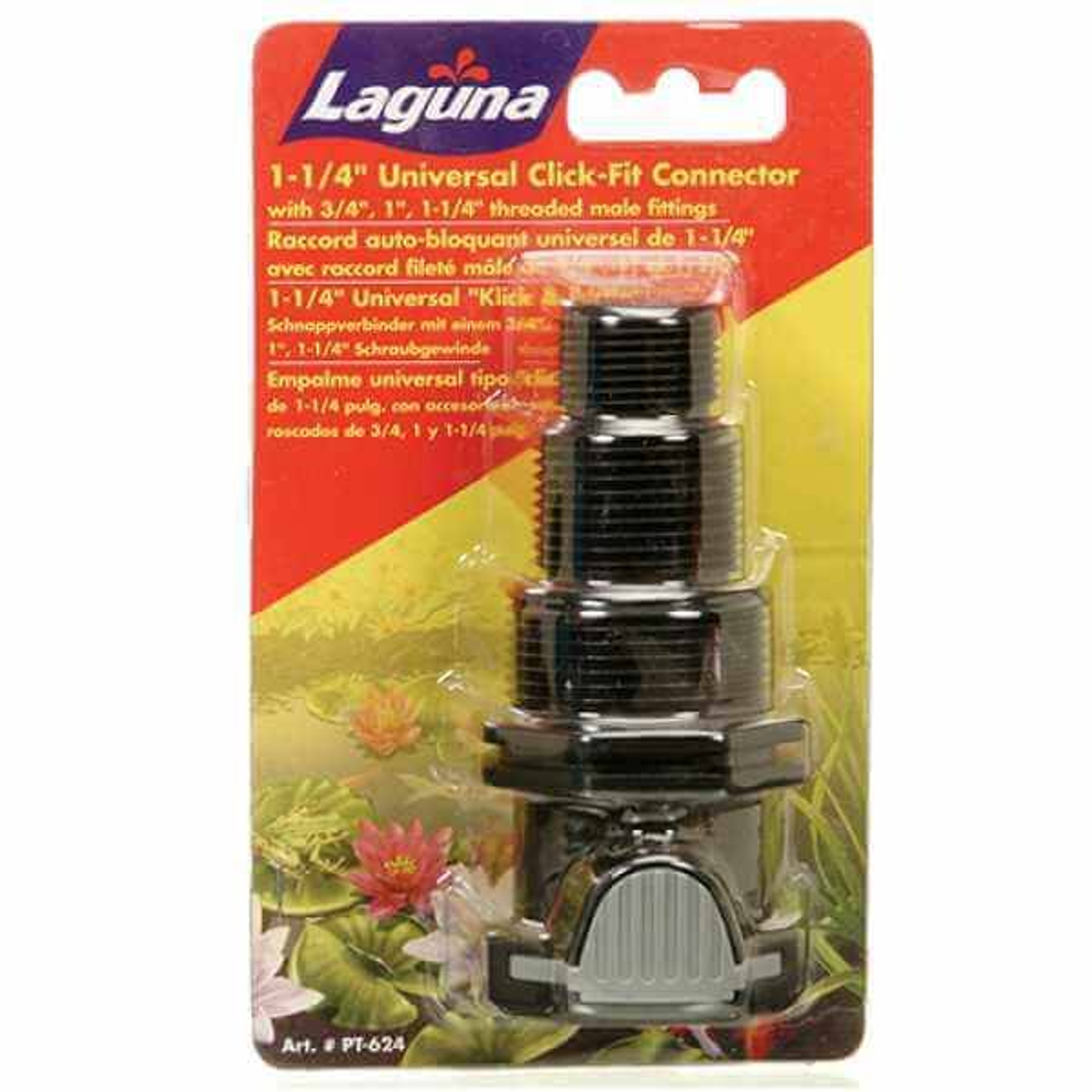 Laguna Click-Fit, 1.25" w/Univ. 3/4", 1", 1.25" Threaded Male Fitting