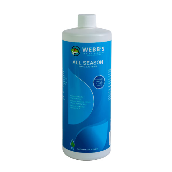 Webb's Water Gardens All Season Pond Bacteria - Liquid