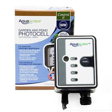 Aquascape 12 Volt Photocell with Digital Timer - Open Box (MPN 84039)