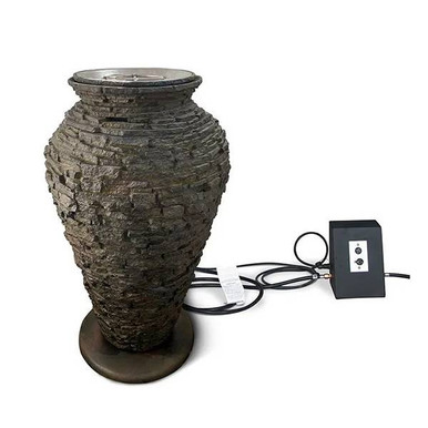 Aquascape Large Fire and Water Stacked Slate Urn