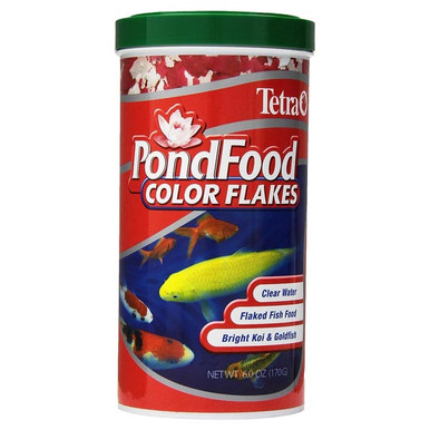 Tetra Pond Food Color Flaked Food, 6 Ounces