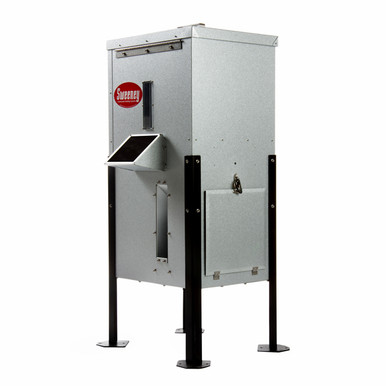Sweeney Feeders - Directional Feeder, 125 lb. capacity | Galvalume Finish | Dock Legs