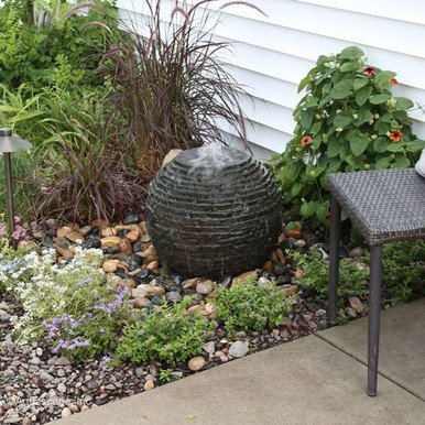 Aquascape Extra Small Stacked Slate Sphere Fountain Kit