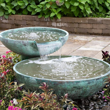 Blue Thumb Double Spillway Bowl Fountain Kit