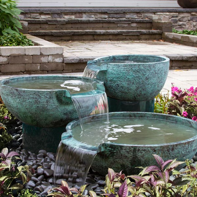 Blue Thumb Triple Spillway Bowl Fountain Kit
