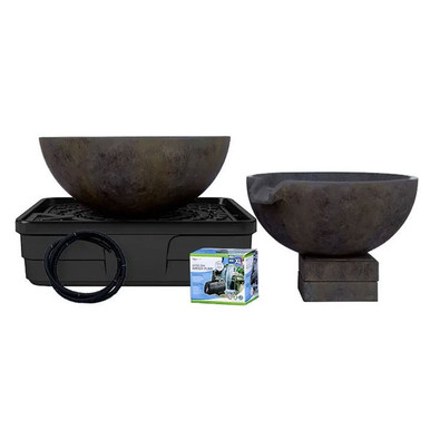 Aquascape Spillway Bowl 32" and Basin 40" Fountain Kit – Iron Ore