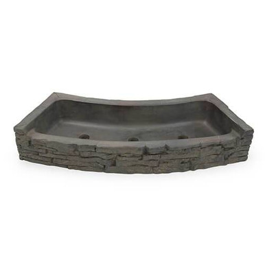 Aquascape Rear-Spill Curved Stacked Slate Topper