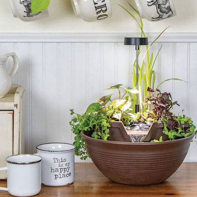 Aquascape AquaGarden Tabletop Fountain Kit Mocha