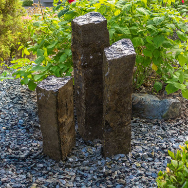 EasyPro Natural Top Basalt Columns Set of 3 - 20", 27" and 35"