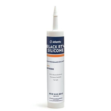 Atlantic SN10300 Black Silicone, 10.3 Ounces tube